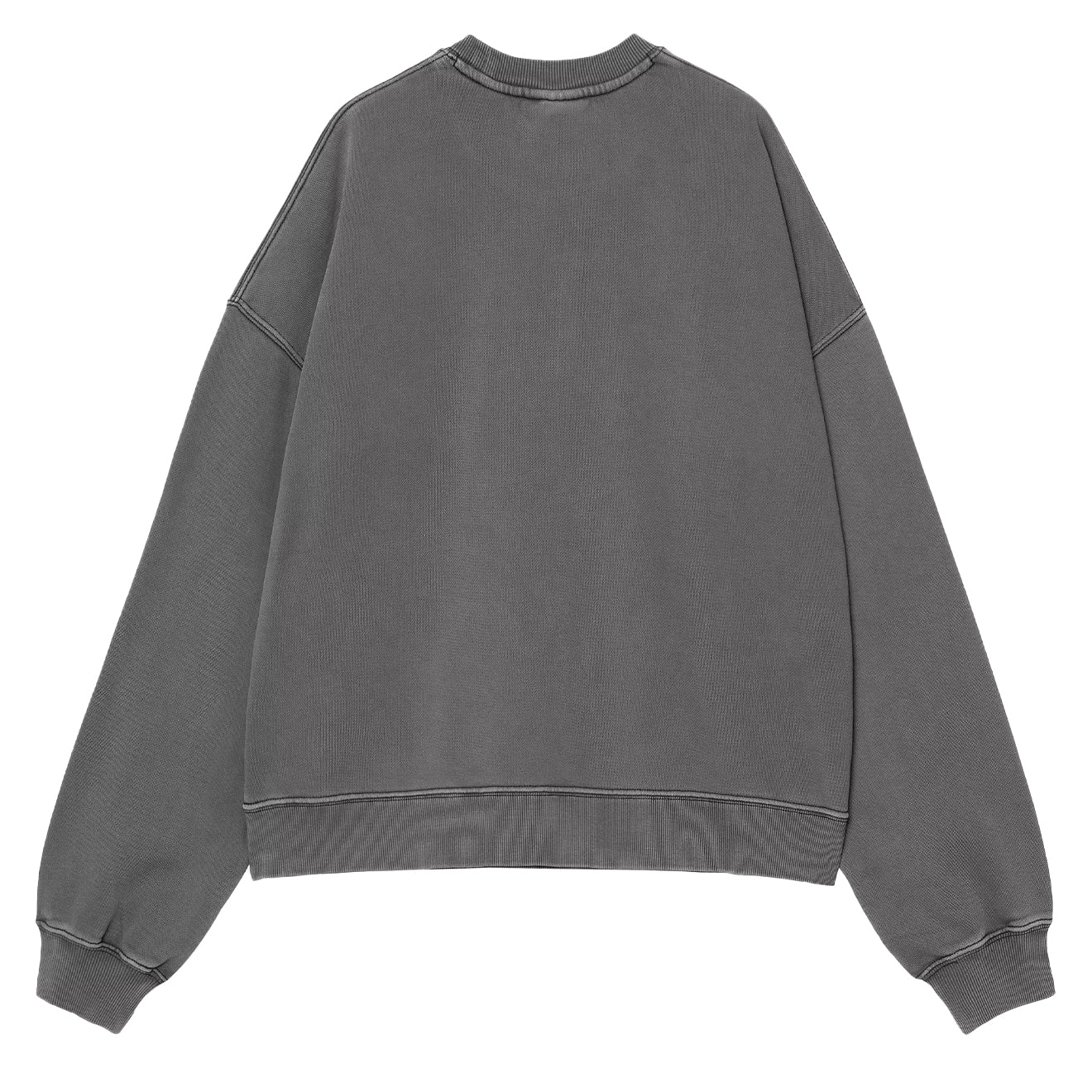 Carhartt WIP Womens Benton Sweat Black Garment Dyed - The Sporting Lodge