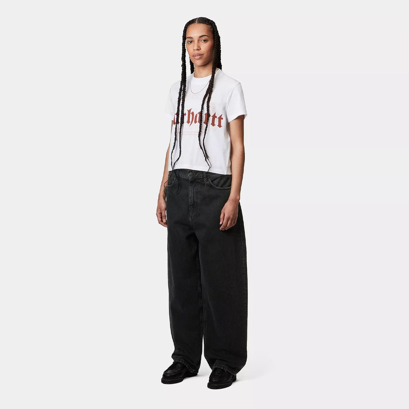 Carhartt WIP Womens Brandon Pant Black Stone Washed - The Sporting Lodge