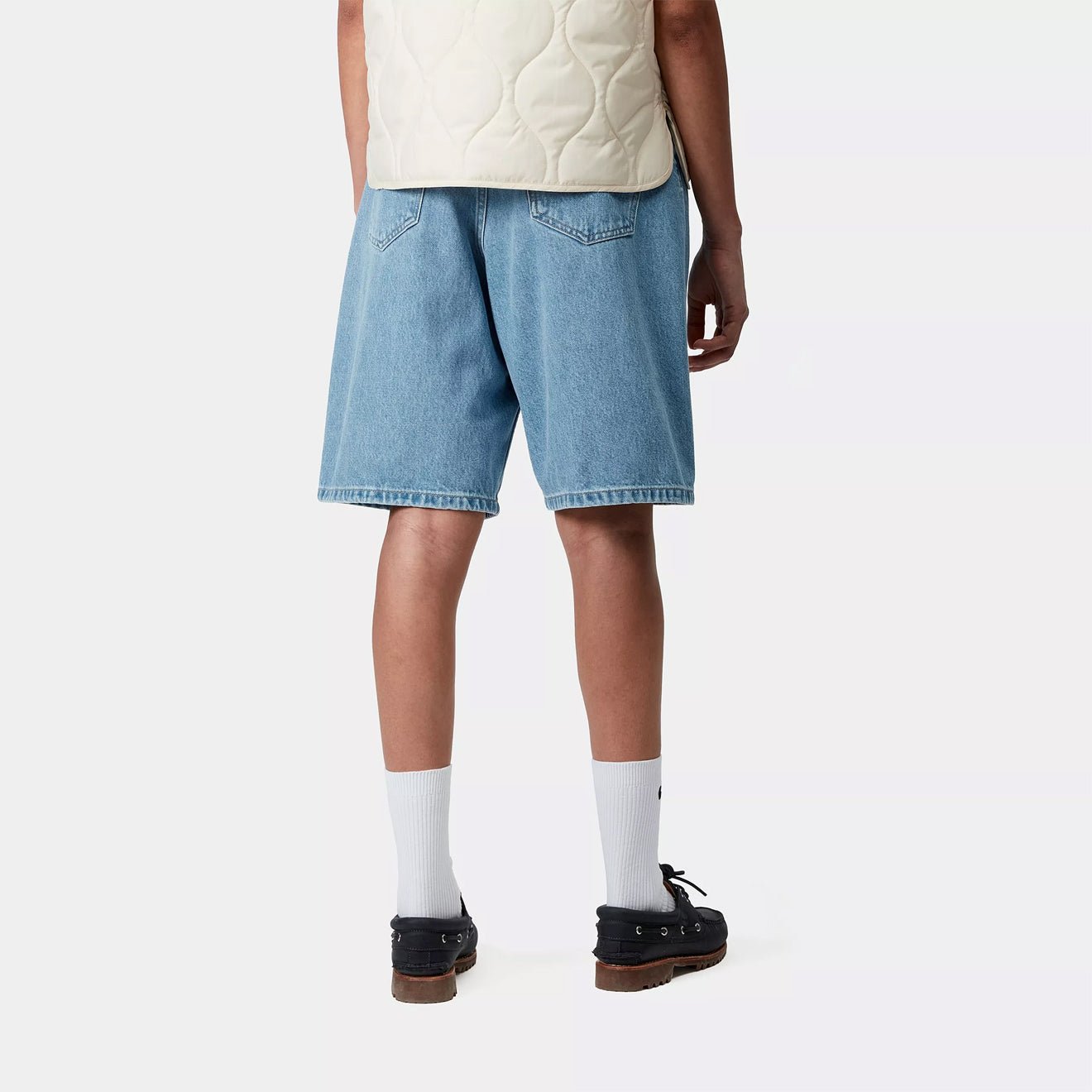 Carhartt WIP Womens Brandon Short Blue Stone Bleached - The Sporting Lodge