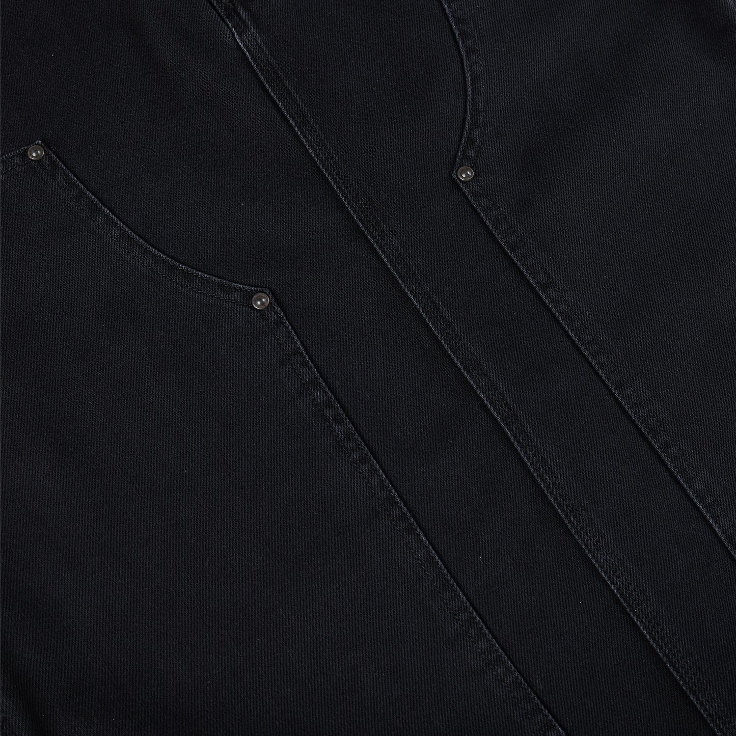 Carhartt WIP Womens Double Knee Skirt Black Stone Washed - The Sporting Lodge