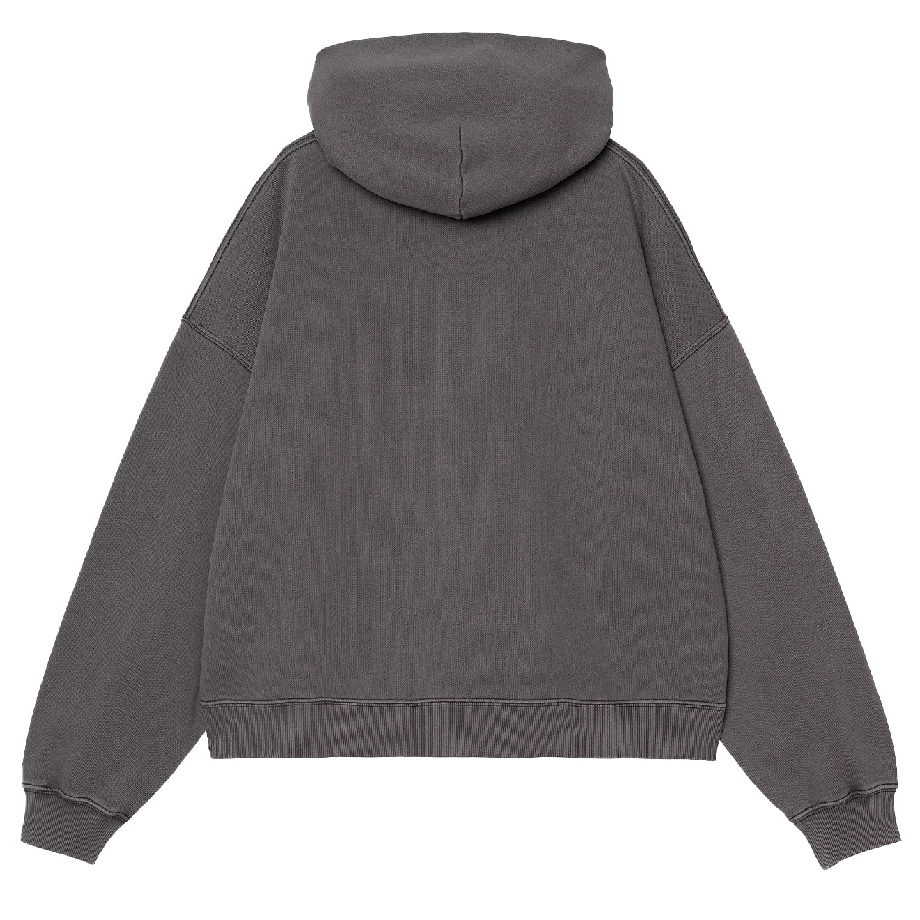Carhartt WIP Womens Hooded Benton Sweat Black Garment Dyed - The Sporting Lodge