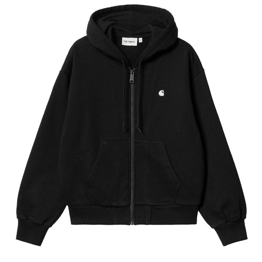 Carhartt WIP Womens Hooded Casey Jacket Black / Silver - The Sporting Lodge