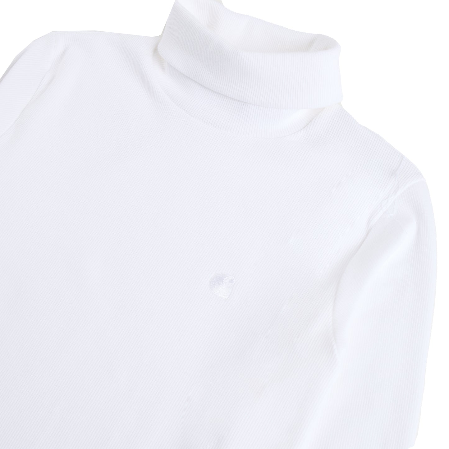 Carhartt WIP Womens L/S Philipa Mockneck T-Shirt White - The Sporting Lodge