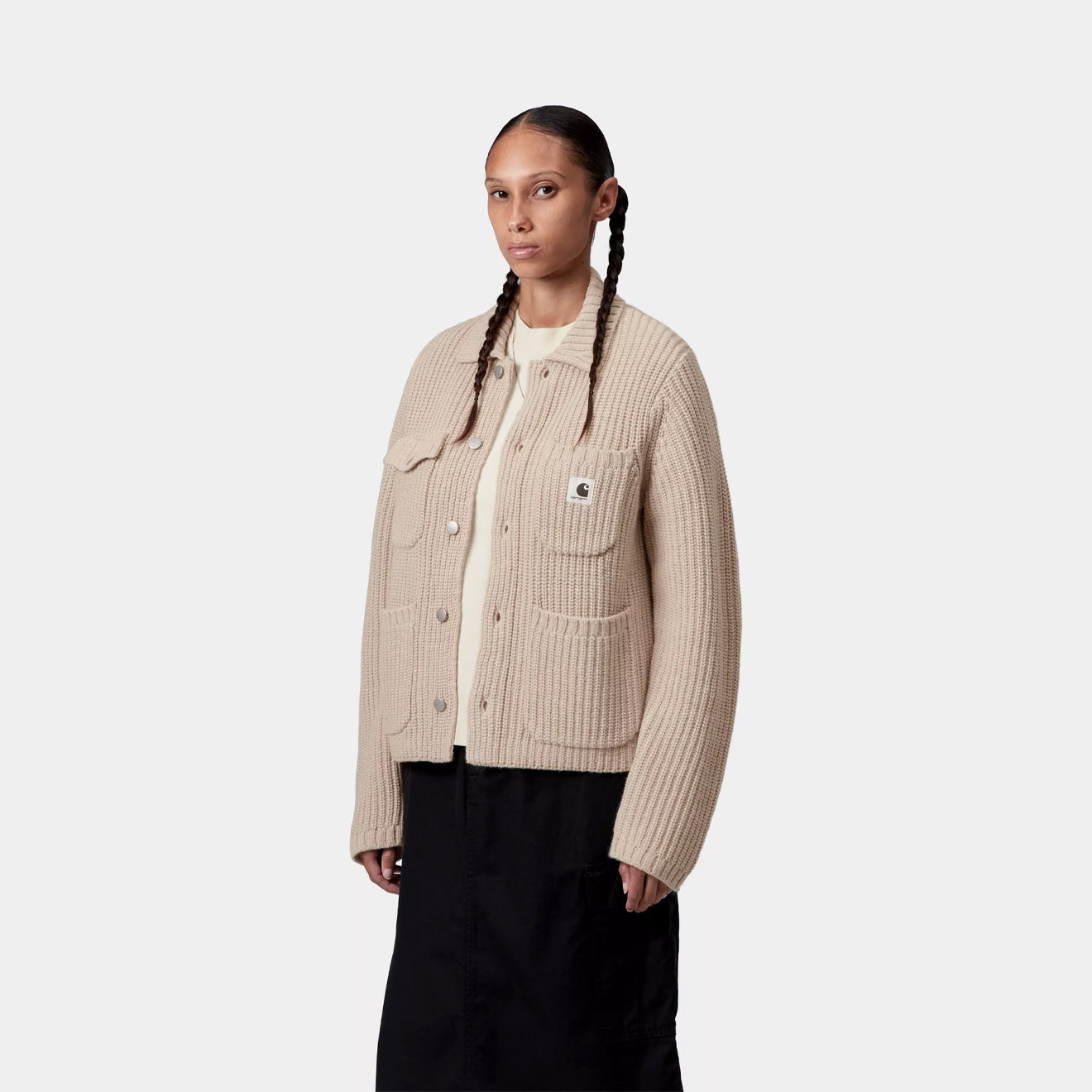 Carhartt WIP Womens Michigan Sweater Fleur De Sel - The Sporting Lodge