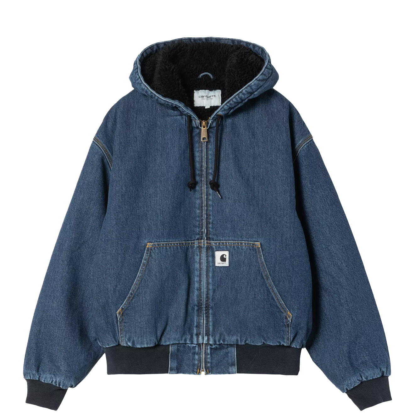 Carhartt WIP Womens OG Active Jacket Blue Stone Washed - The Sporting Lodge