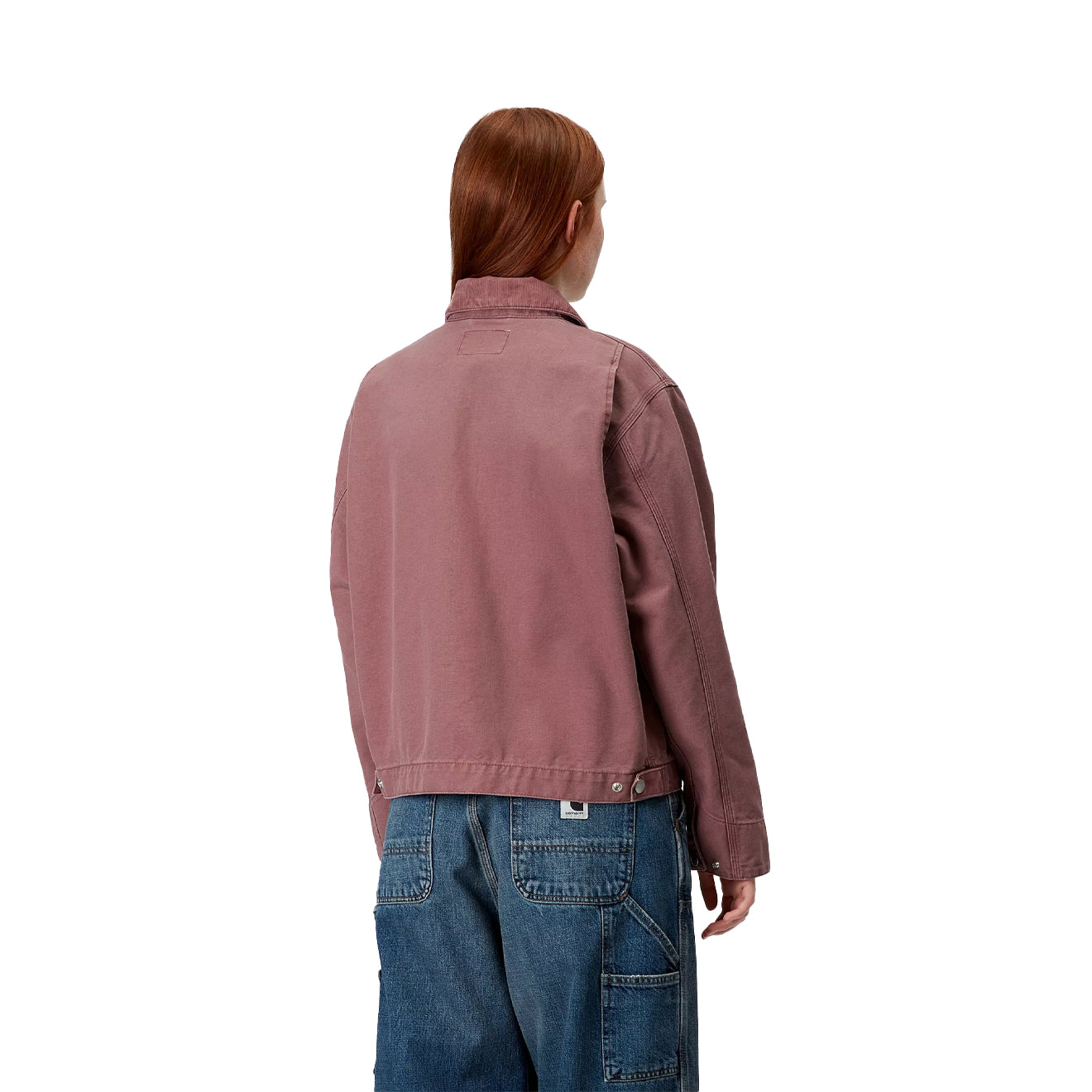 Carhartt WIP Womens OG Detroit Jacket Dusky Pink / Dusky Pink Stone Canvas - The Sporting Lodge