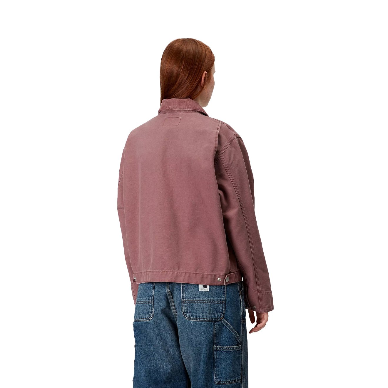 Carhartt WIP Womens OG Detroit Jacket Dusky Pink / Dusky Pink Stone Canvas - The Sporting Lodge
