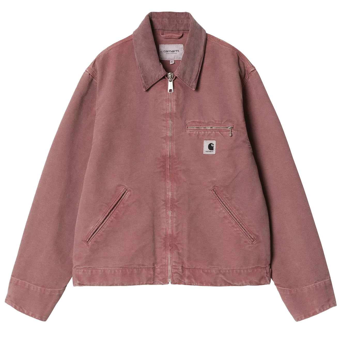 Carhartt WIP Womens OG Detroit Jacket Dusky Pink / Dusky Pink Stone Canvas - The Sporting Lodge