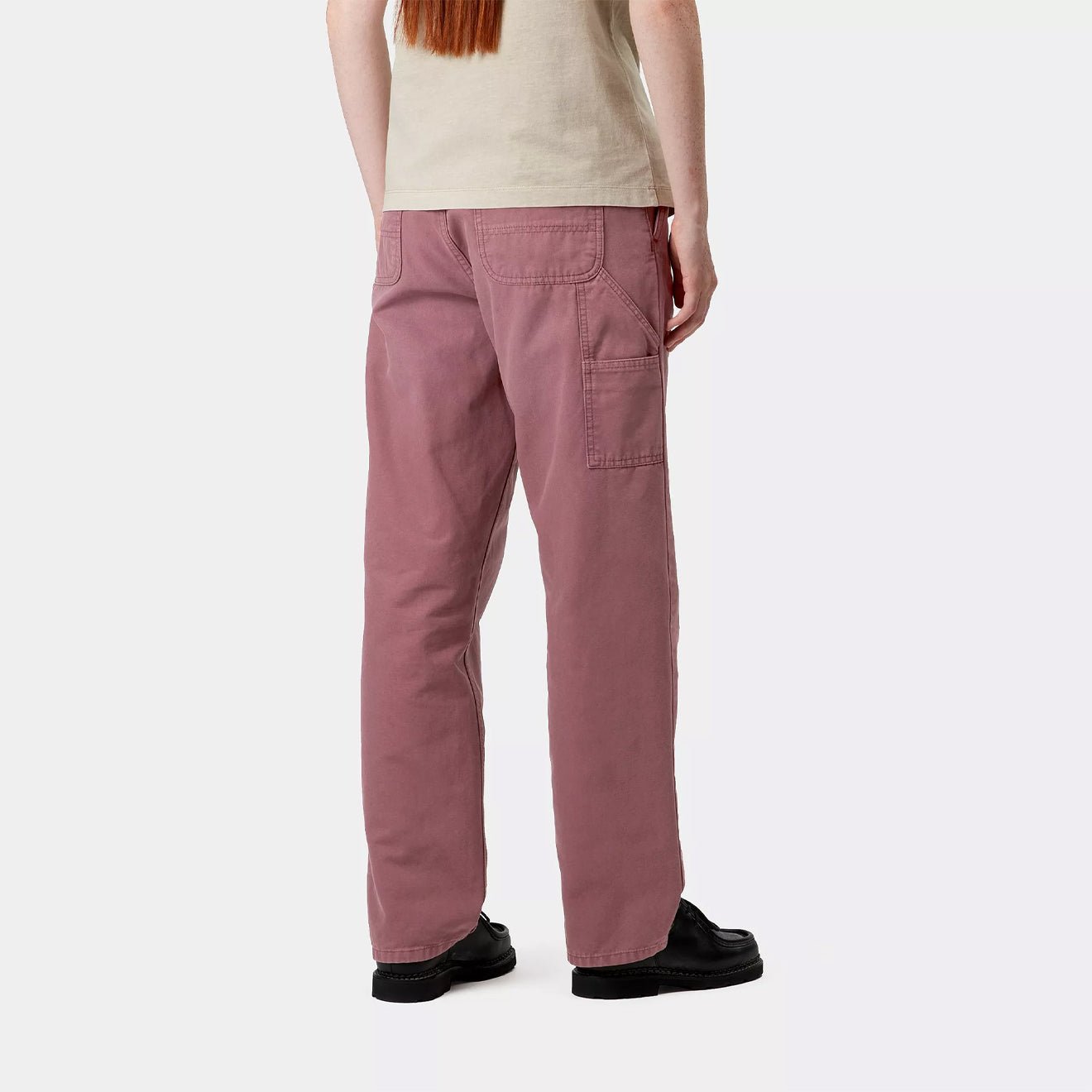 Carhartt WIP Womens Pierce Pant Straight Dusky Pink Stone Canvas - The Sporting Lodge