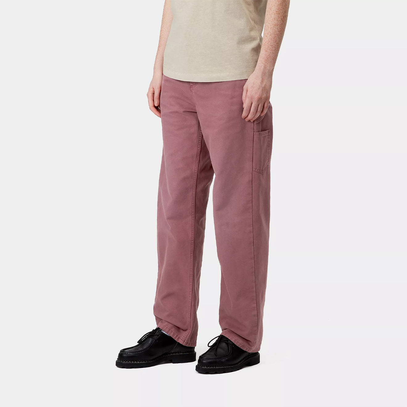 Carhartt WIP Womens Pierce Pant Straight Dusky Pink Stone Canvas - The Sporting Lodge