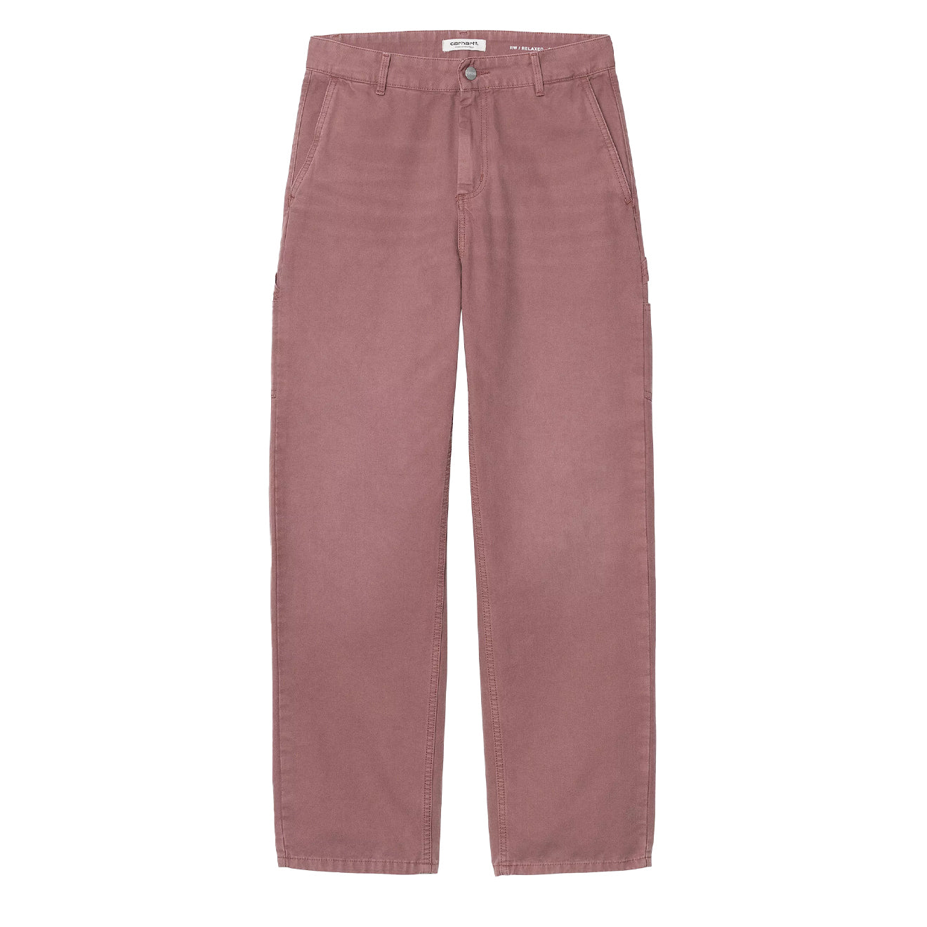 Carhartt WIP Womens Pierce Pant Straight Dusky Pink Stone Canvas - The Sporting Lodge