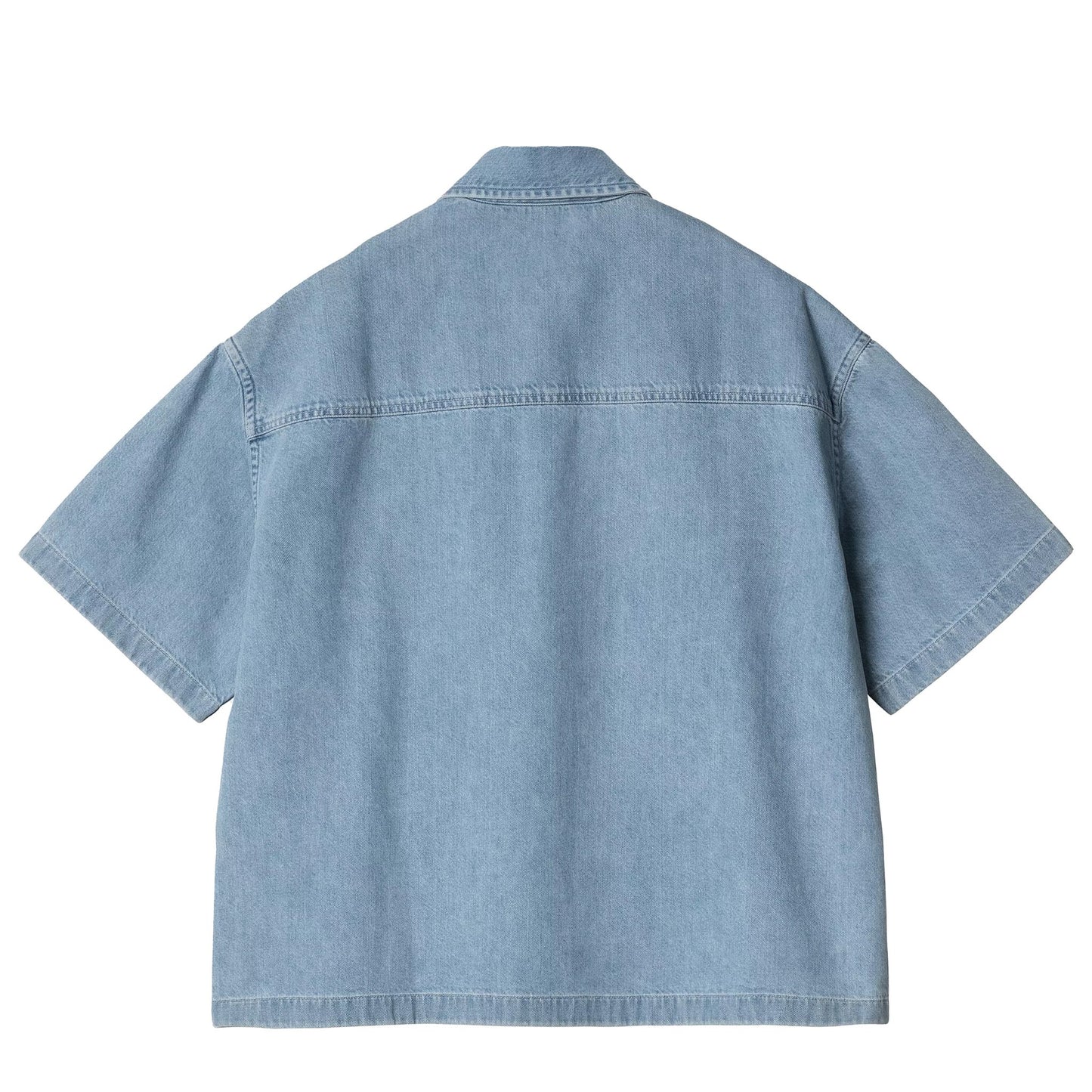 Carhartt WIP Womens S/S Lovilia Shirt Blue Bleached - The Sporting Lodge