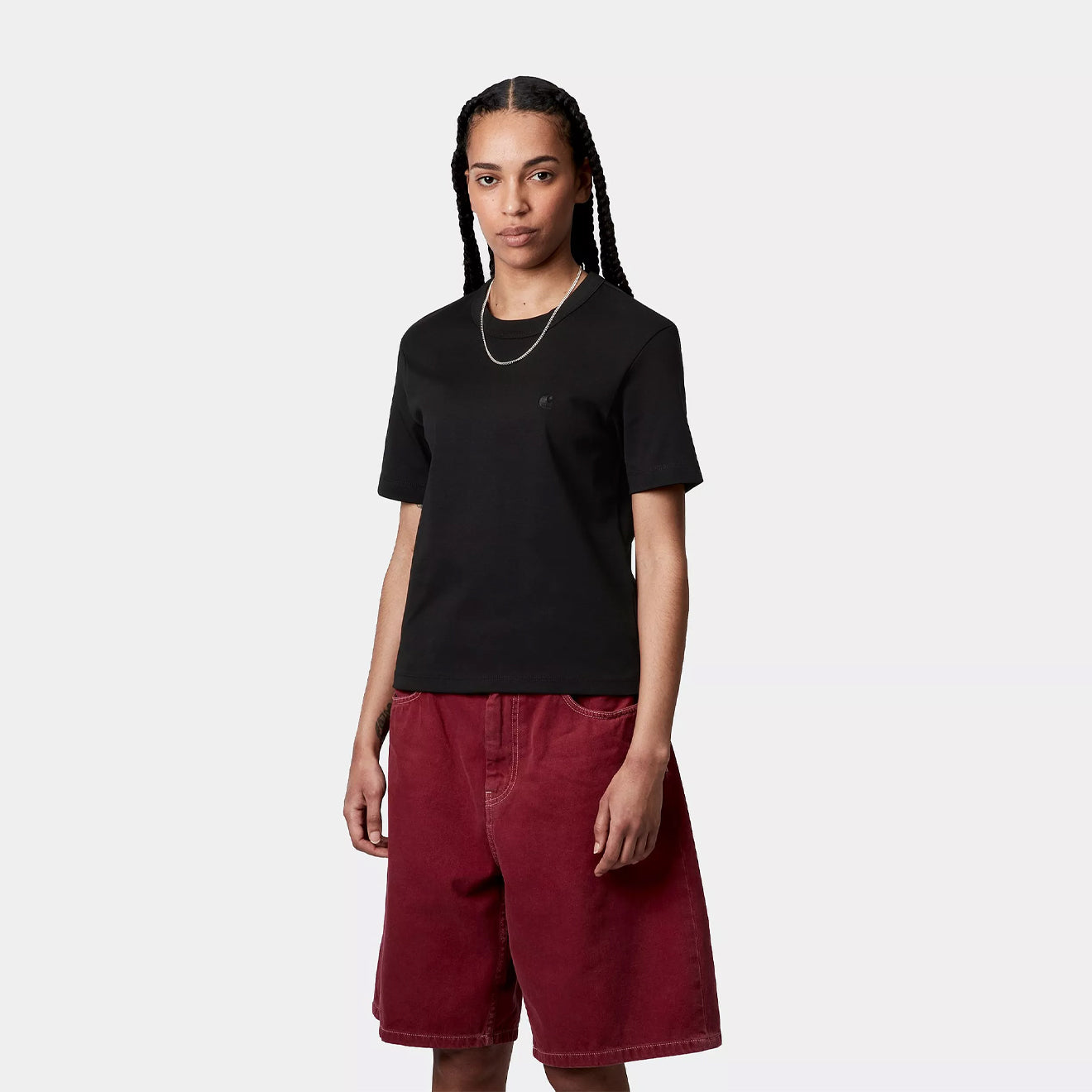 Carhartt WIP Womens S/S Luca T-Shirt Black - The Sporting Lodge