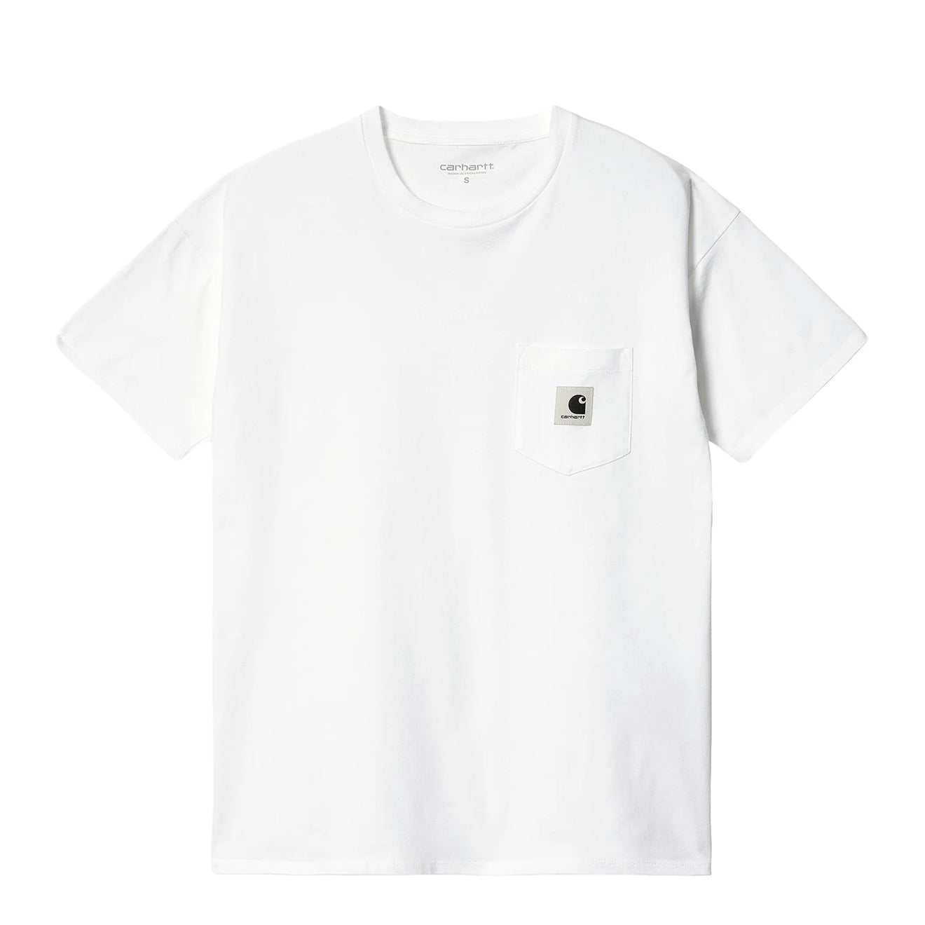 Carhartt WIP Womens S/S Pocket T-Shirt White - The Sporting Lodge
