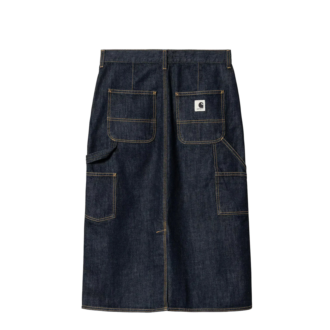 Carhartt WIP Womens Single Knee Skirt Blue Rinsed