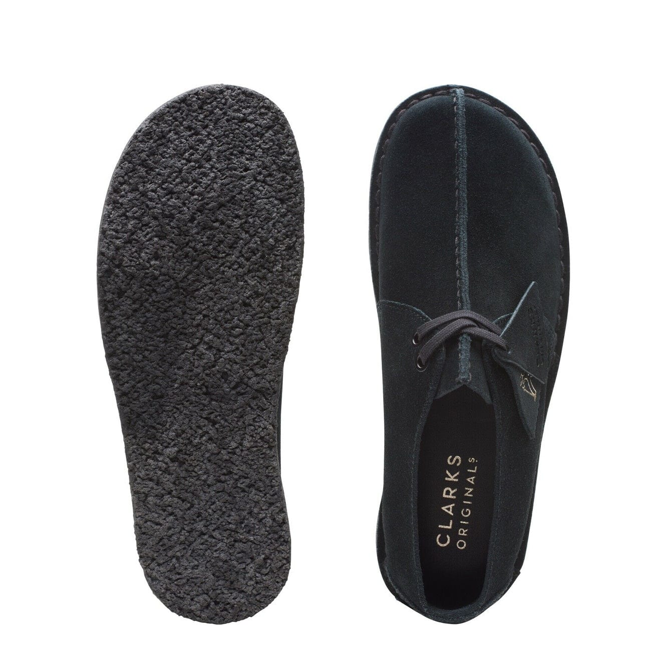 Clarks Originals Womens Desert Trek Black Suede - The Sporting Lodge