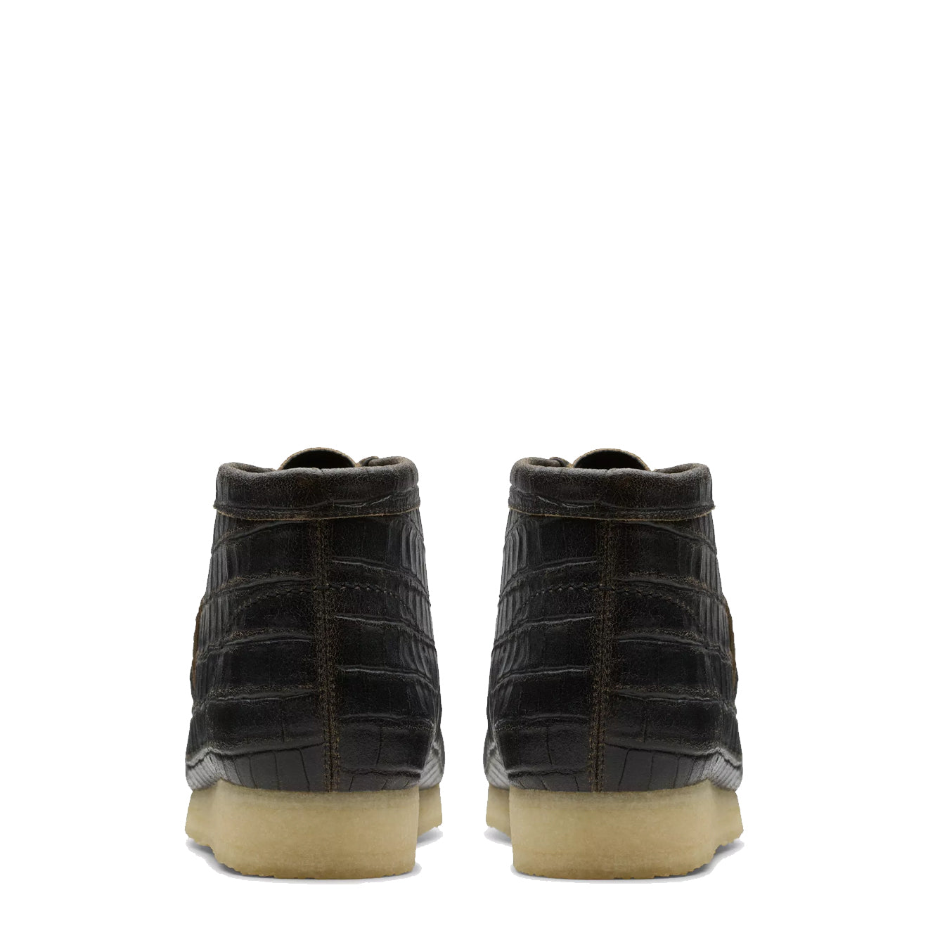 Clarks Originals Wallabee Boot Black Crocodile - The Sporting Lodge