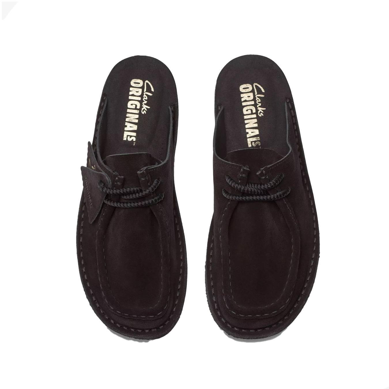 Clarks Originals Womens DSRT Nomad Mule Black Suede