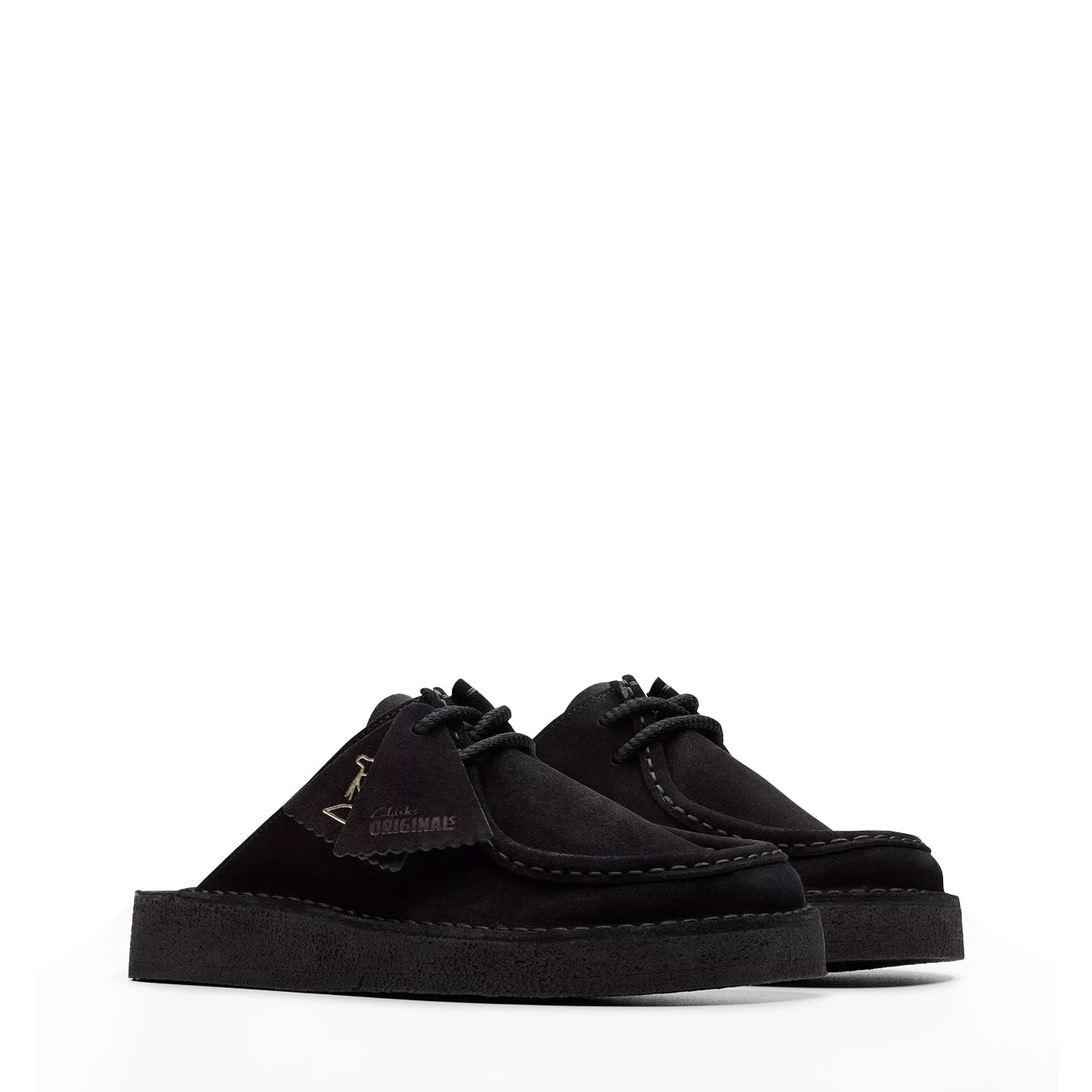 Clarks Originals Womens DSRT Nomad Mule Black Suede
