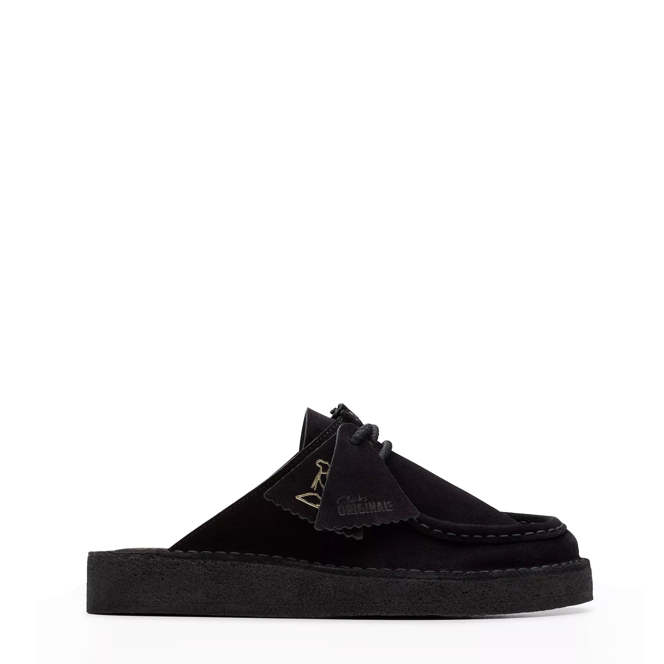 Clarks Originals Womens DSRT Nomad Mule Black Suede