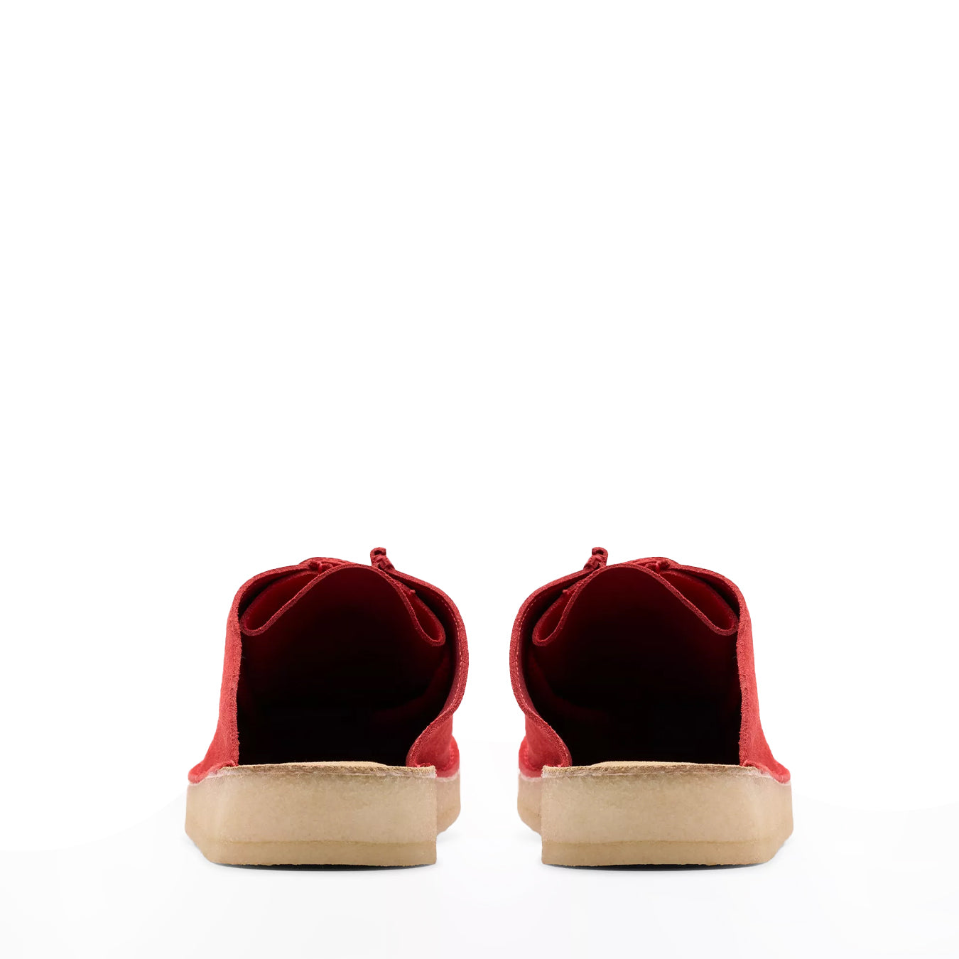 Clarks Originals Womens DSRT Nomad Mule Red Suede