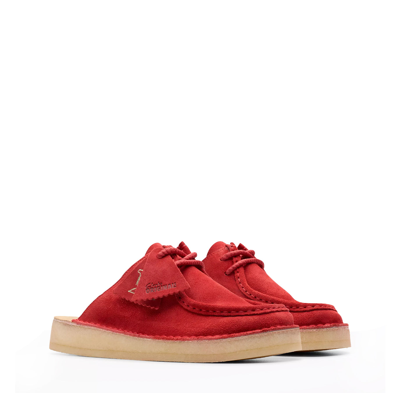 Clarks Originals Womens DSRT Nomad Mule Red Suede