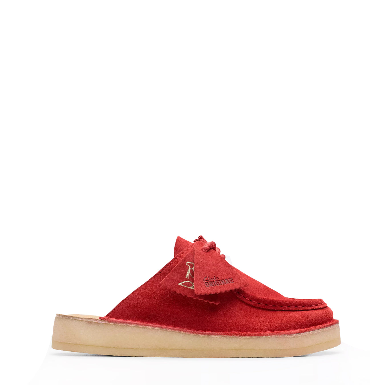 Clarks Originals Womens DSRT Nomad Mule Red Suede