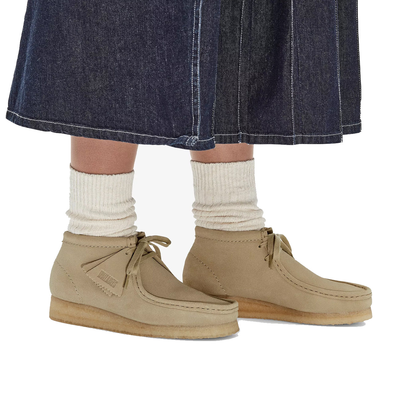 Clarks Originals Womens Wallabee Boot Maple Suede