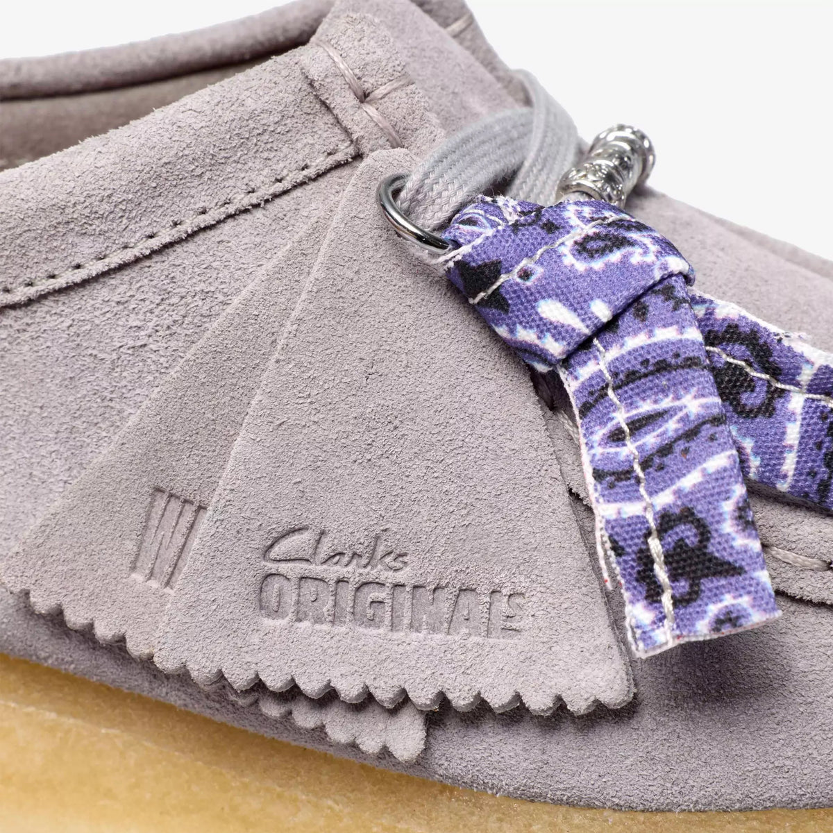 Clarks Originals Womens Wallabee Shoe Ash Suede