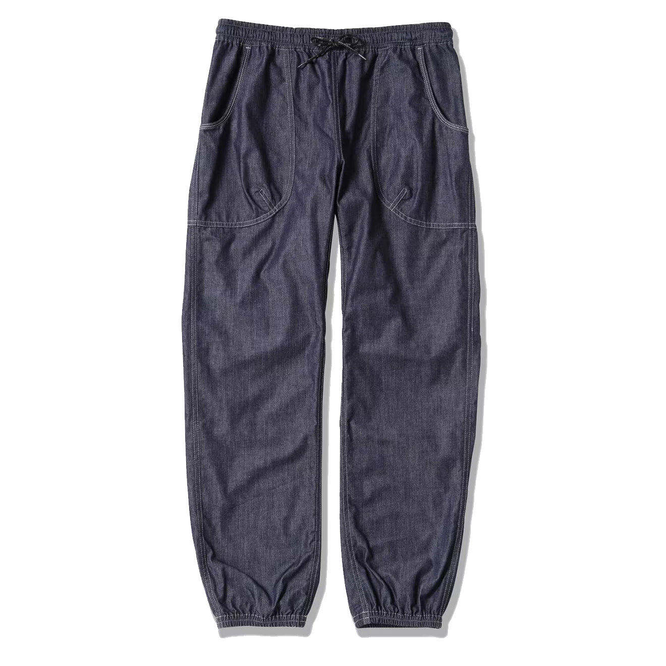 And Wander Dry Easy Denim Pants Navy - The Sporting Lodge