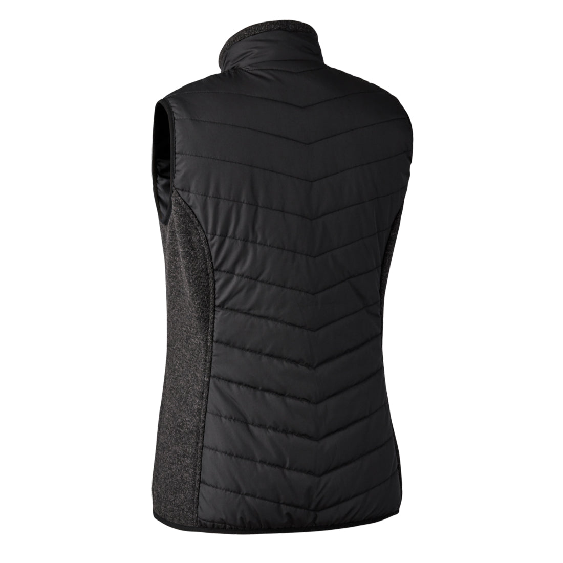 Deerhunter Womens Caroline Padded Waistcoat with knit Black - The Sporting Lodge