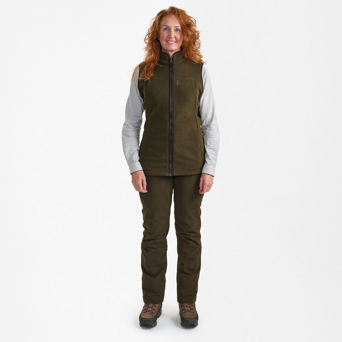 Deerhunter Womens Lady Eagle Fleece Waistcoat Tarmac Green