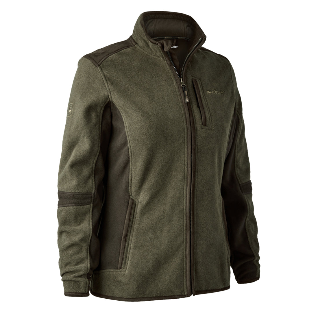 Deerhunter Womens Pam Bonded Fleece Jacket Graphite Green Melange - The Sporting Lodge