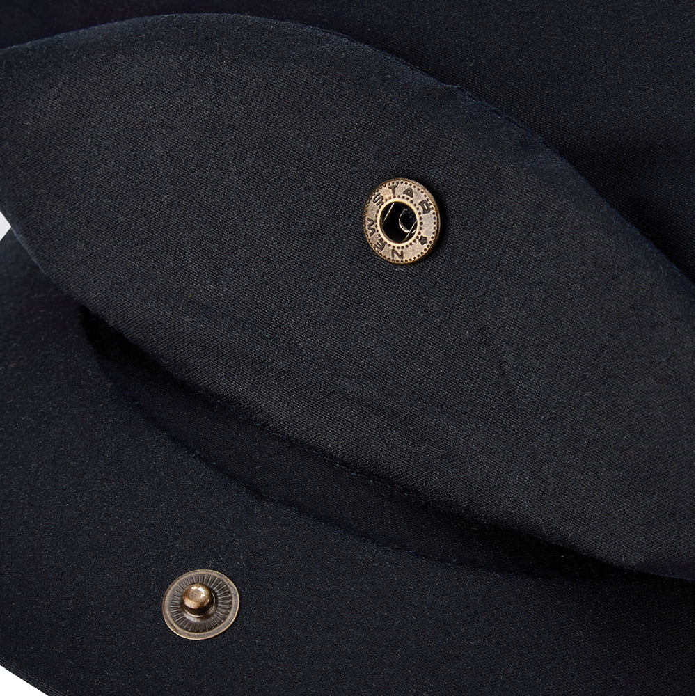 Dubarry Coolbawn Wax Cotton Flat Cap Navy-2