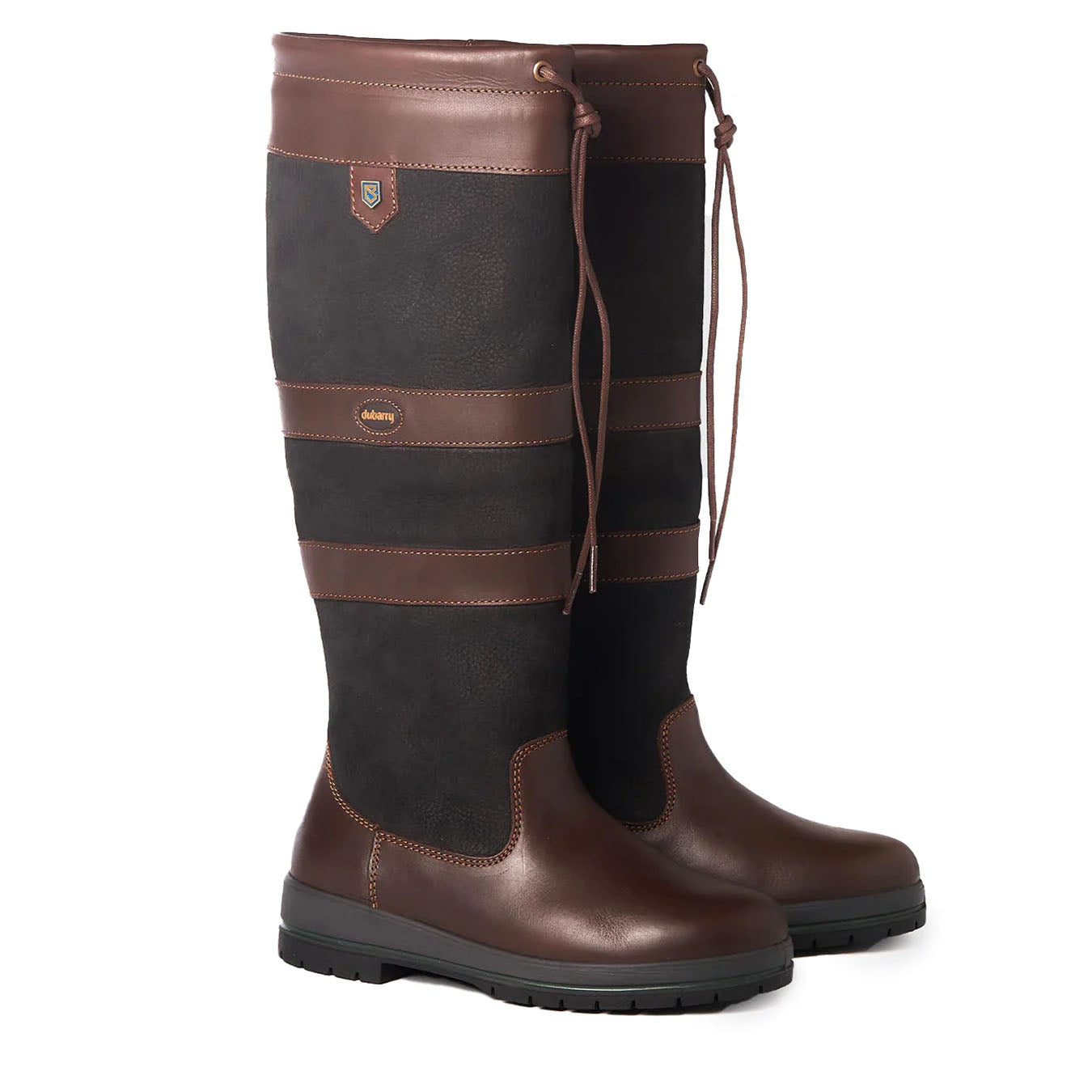 Dubarry Womens Galway Gortex Leather Boot Black Brown - The Sporting Lodge