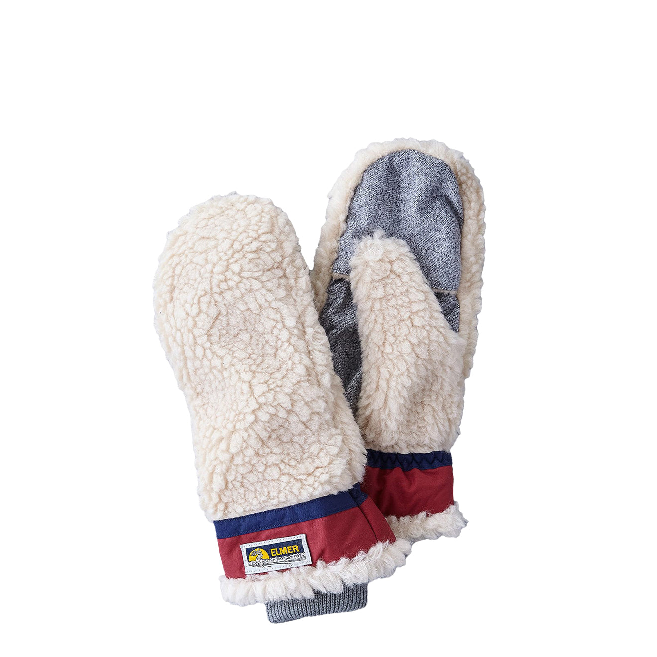 Elmer Teddy Mitten Beige/Wine