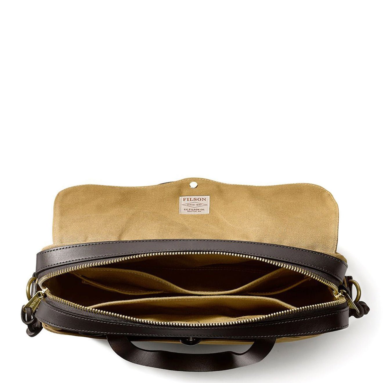 Filson Original Briefcase Tan - The Sporting Lodge
