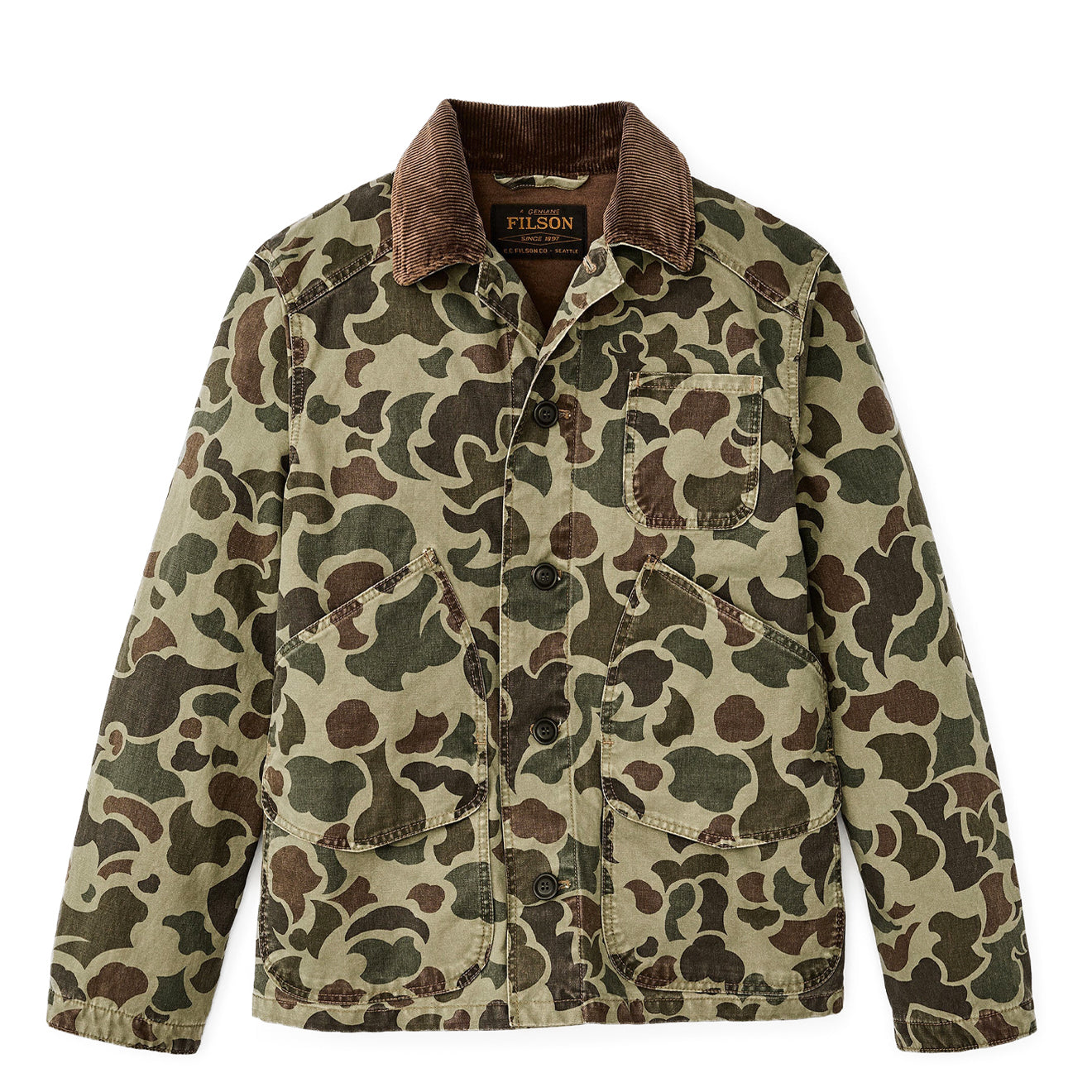 Filson Canvas Outfitter Jacket Tundra Shrub Camo