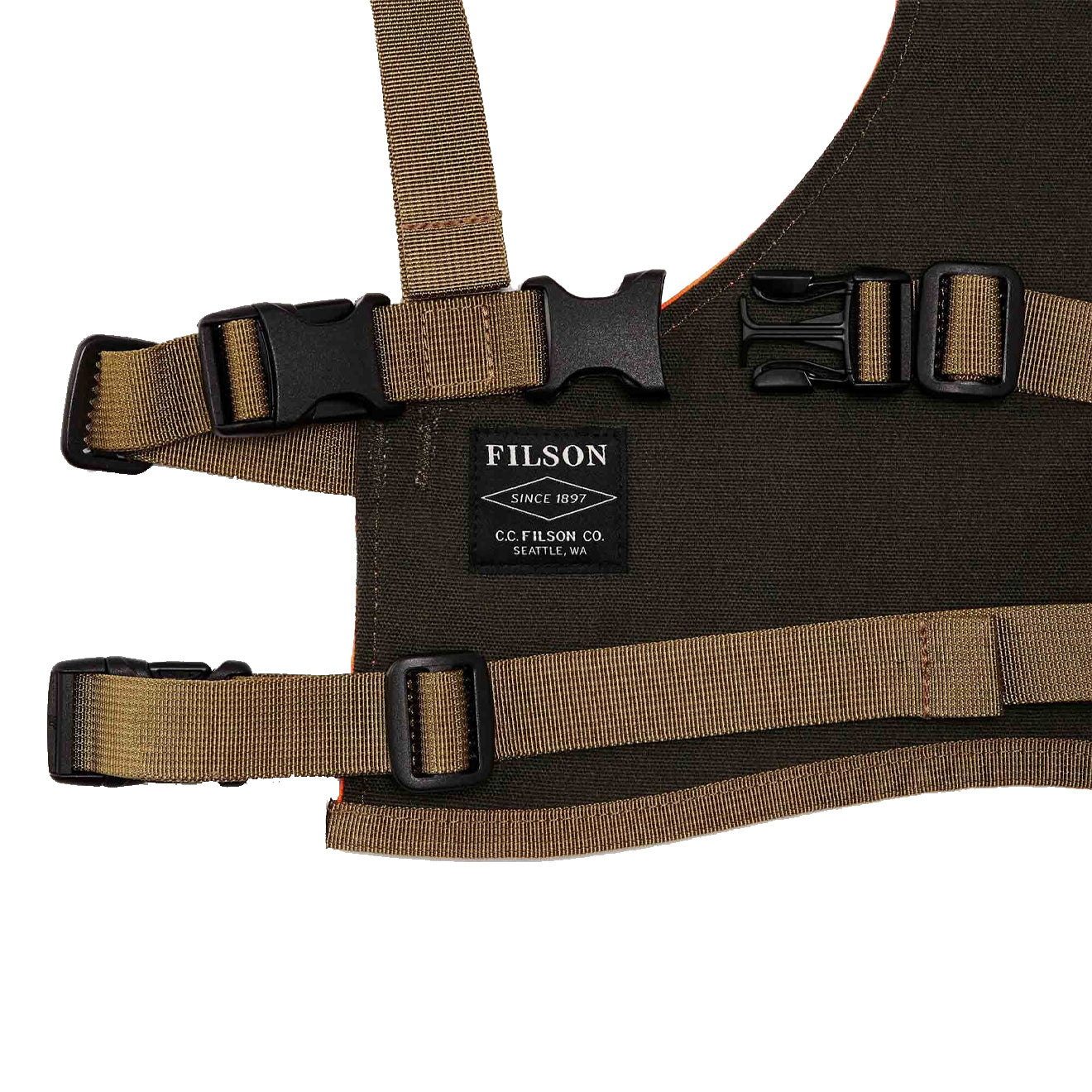 Filson Dog Chest Protector Blaze Orange - The Sporting Lodge