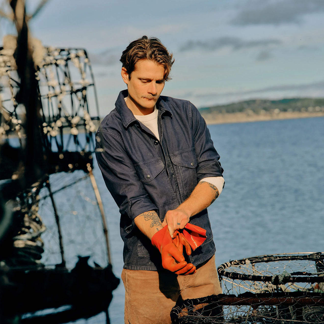 Filson Field Cruiser Reverse Sateen Blue Mussel - The Sporting Lodge