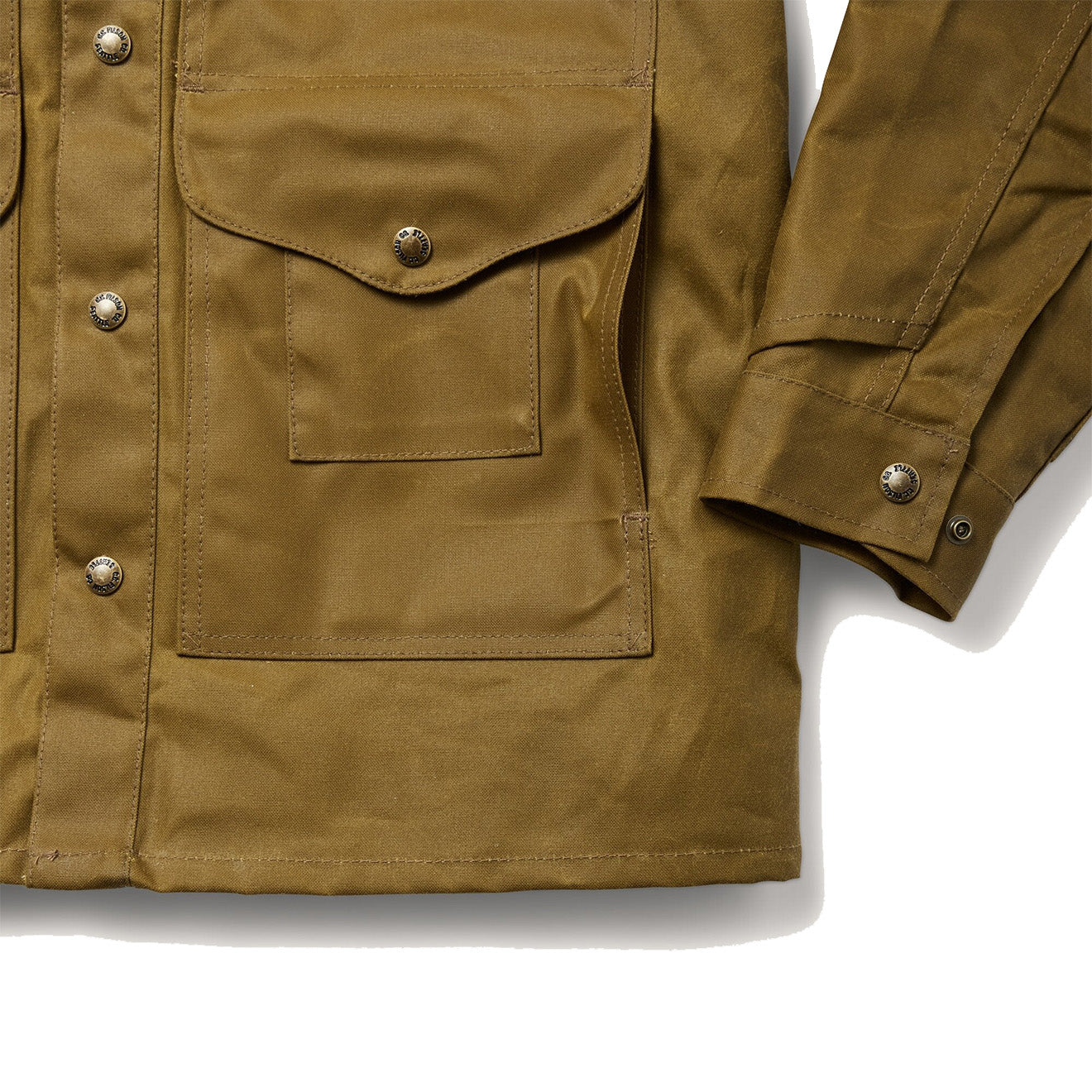 Filson Lined Tin Cruiser Jacket Dark Tan - The Sporting Lodge