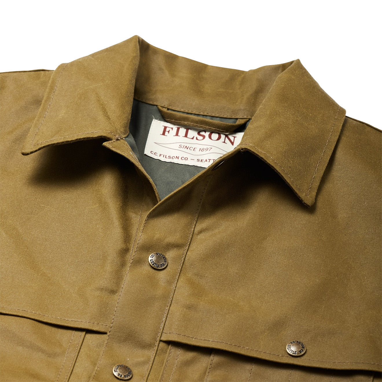 Filson Short Lined Cruiser Jacket Dark Tan