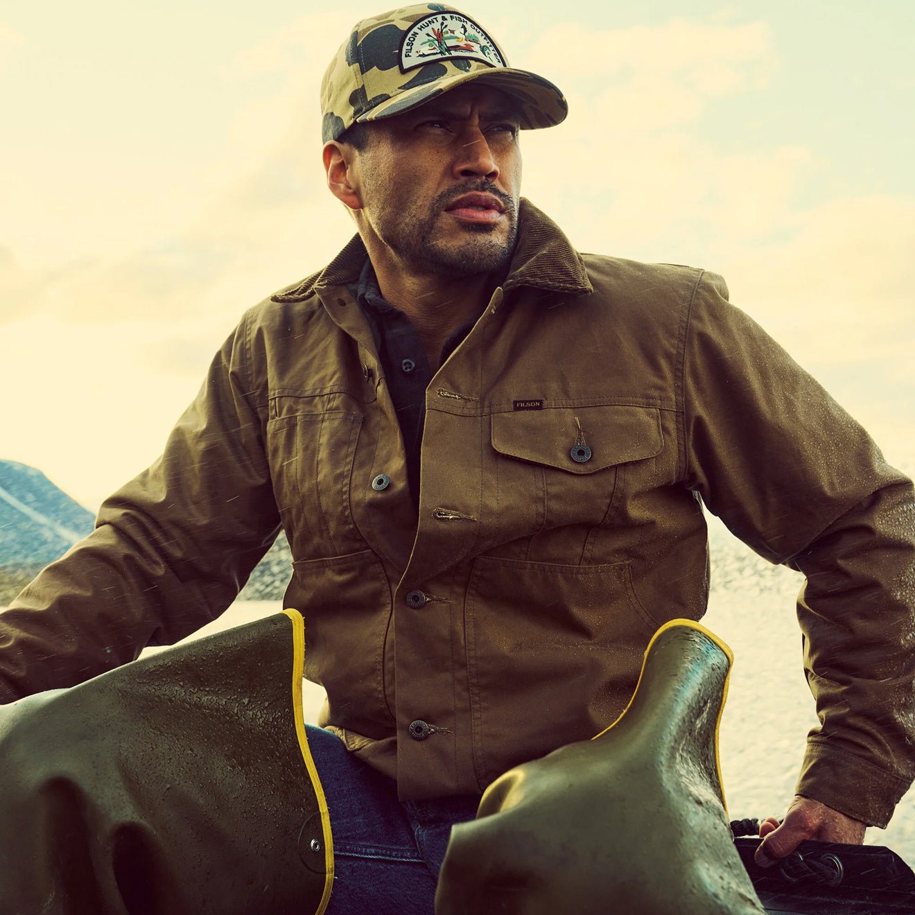 Filson Logger Cap Tan Camo / Hunt Fish - The Sporting Lodge