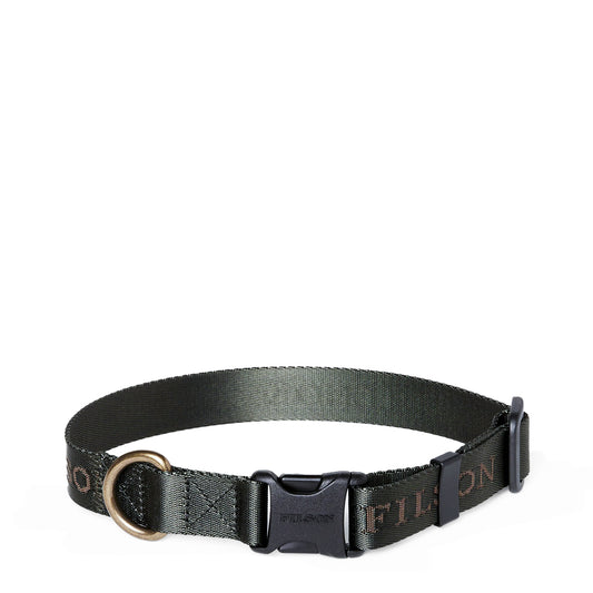 Filson Nylon Dog Collar Dark Timber - The Sporting Lodge