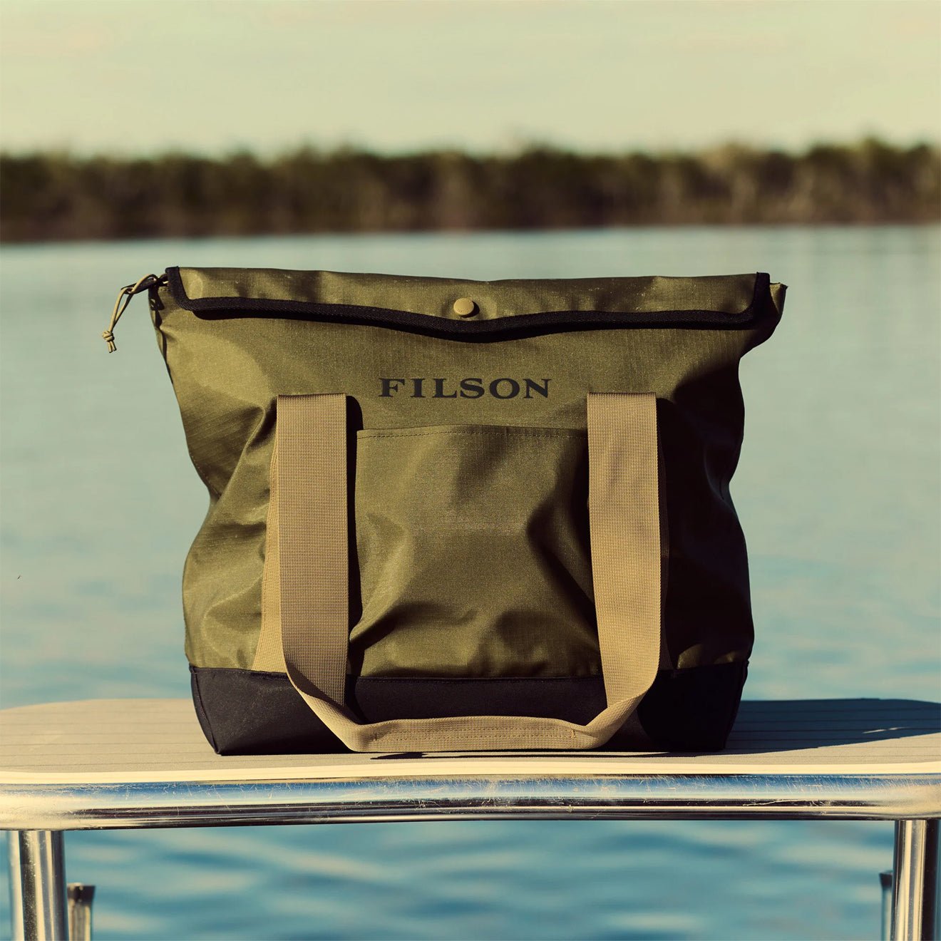 Filson Scout Tote Bag Olive / Black / Covert - The Sporting Lodge