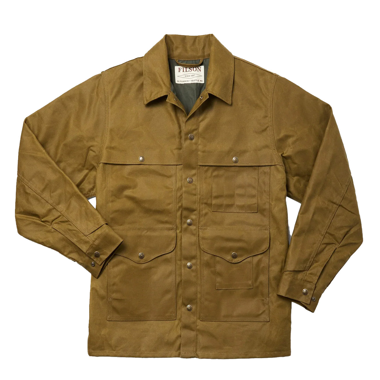 Filson Short Lined Cruiser Jacket Dark Tan