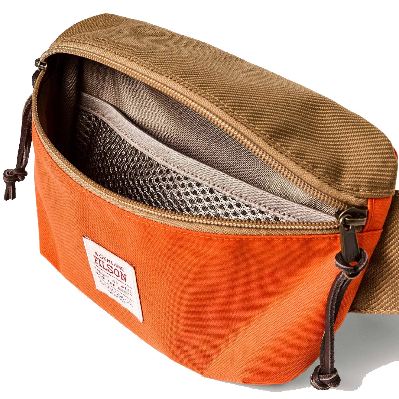 Filson Surveyor Crossbody Pack Dark Tan / Flame - The Sporting Lodge