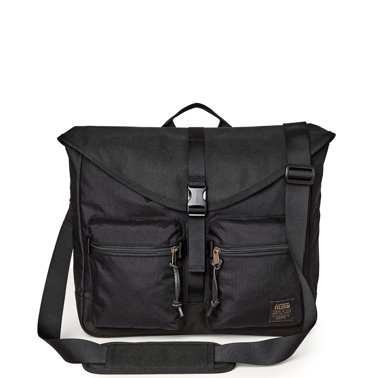 Filson Surveyor Messenger Bag Black - The Sporting Lodge