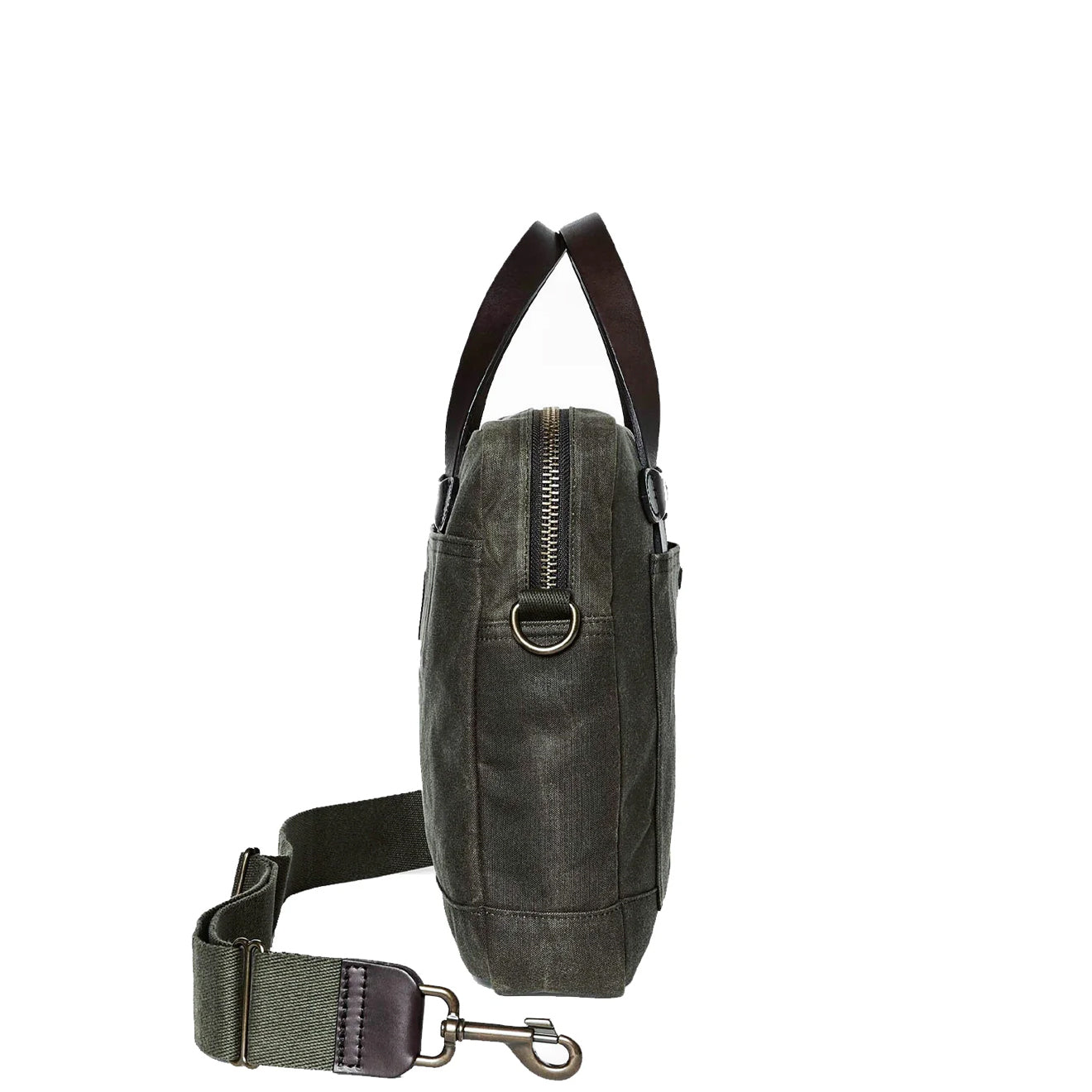 Filson Tin Cloth Compact Briefcase Otter Green - The Sporting Lodge