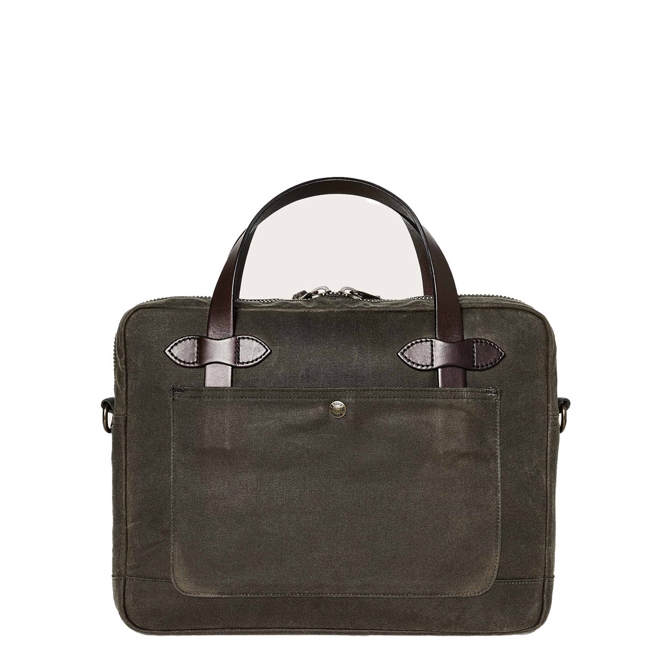 Filson Tin Cloth Compact Briefcase Otter Green - The Sporting Lodge